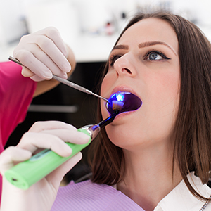 Woman Getting a Cavity Filled