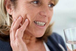 Woman with Teeth Sensitivity