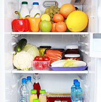 Healthy Food in Refrigerator