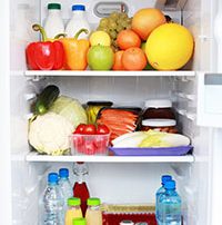Healthy Food in Refrigerator